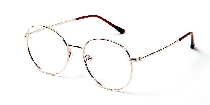 GRAVIATE by Coolwinks E25B5711 Glossy Gold Full Frame Round Eyeglasses for Men and Women-GOLD-1