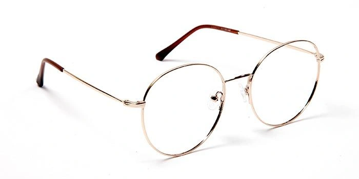 GRAVIATE by Coolwinks E25B5711 Glossy Gold Full Frame Round Eyeglasses for Men and Women-GOLD-2