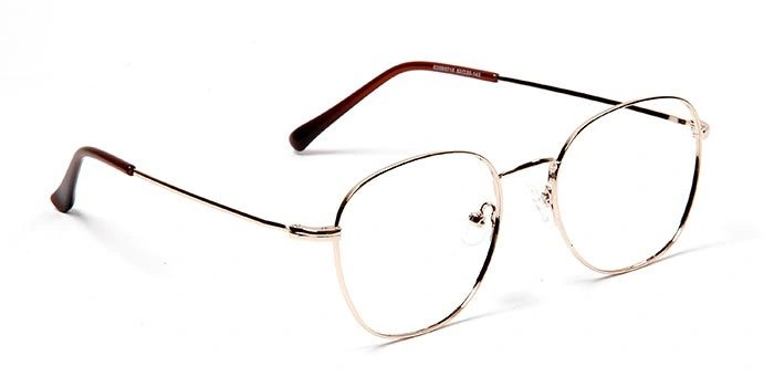 GRAVIATE by Coolwinks E25B5715 Glossy Gold Full Frame Round Eyeglasses for Men and Women-GOLD-2