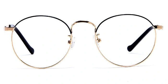 GRAVIATE by Coolwinks E25B5999 Glossy Gold Full Frame Round Eyeglasses for Men and Women-