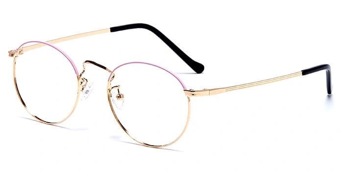 GRAVIATE by Coolwinks E25B6000 Glossy Gold Full Frame Round Eyeglasses for Men and Women-GOLD-1