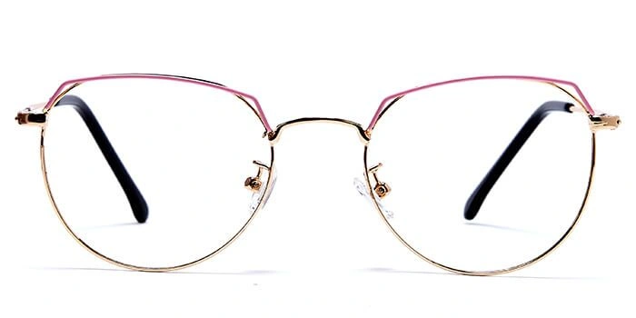 GRAVIATE by Coolwinks E25B6022 Glossy Gold Full Frame Round Eyeglasses for Men and Women-