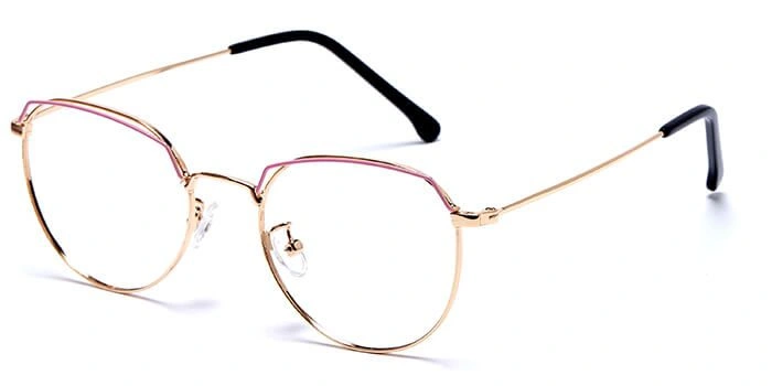 GRAVIATE by Coolwinks E25B6022 Glossy Gold Full Frame Round Eyeglasses for Men and Women-GOLD-1