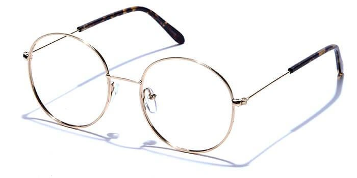 GRAVIATE by Coolwinks E25B6512 Glossy Gold Full Frame Round Eyeglasses for Men and Women-GOLD-1