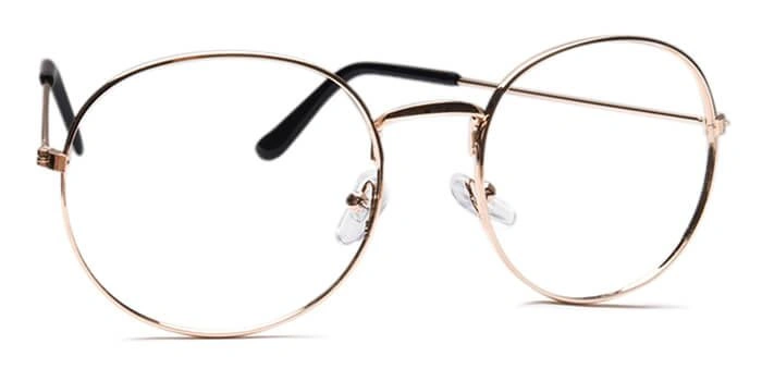 GRAVIATE by Coolwinks E25B6554 Glossy Gold Full Frame Round Eyeglasses for Men and Women-GOLD-2