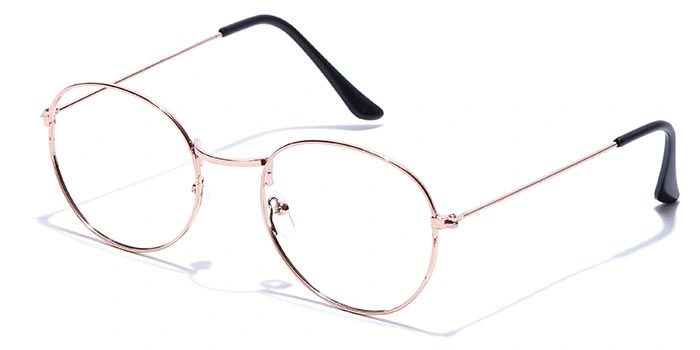 GRAVIATE by Coolwinks E25B6616 Glossy Gold Full Frame Round Eyeglasses for Men and Women-GOLD-1