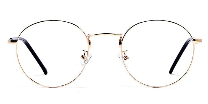 GRAVIATE by Coolwinks E25C5990 Glossy Gold Full Frame Round Eyeglasses for Men and Women-