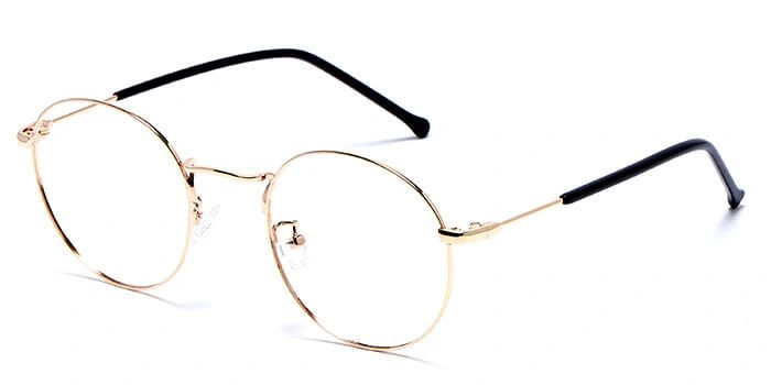 GRAVIATE by Coolwinks E25C5990 Glossy Gold Full Frame Round Eyeglasses for Men and Women-GOLD-1