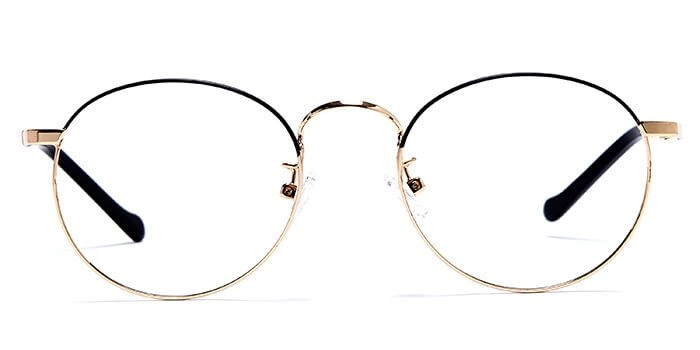 GRAVIATE by Coolwinks E25C5999 Glossy Gold Full Frame Round Eyeglasses for Men and Women-