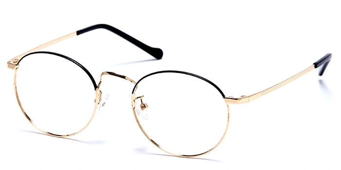 GRAVIATE by Coolwinks E25C5999 Glossy Gold Full Frame Round Eyeglasses for Men and Women-GOLD-1