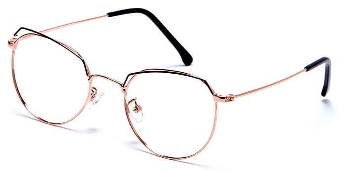 GRAVIATE by Coolwinks E25C6021 Glossy Gold Full Frame Round Eyeglasses for Men and Women-GOLD-1