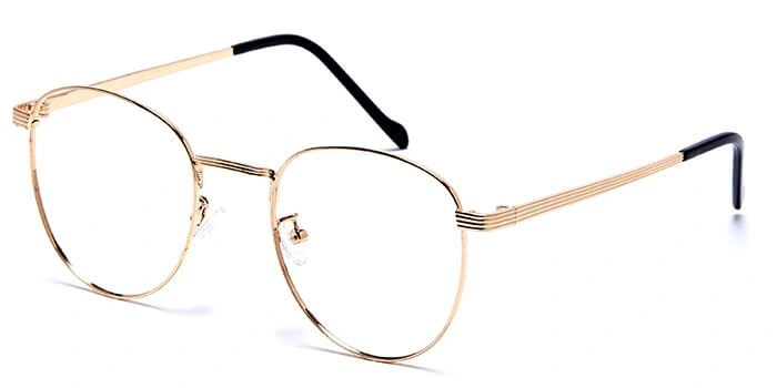 GRAVIATE by Coolwinks E25C6033 Glossy Gold Full Frame Round Eyeglasses for Men and Women-GOLD-1