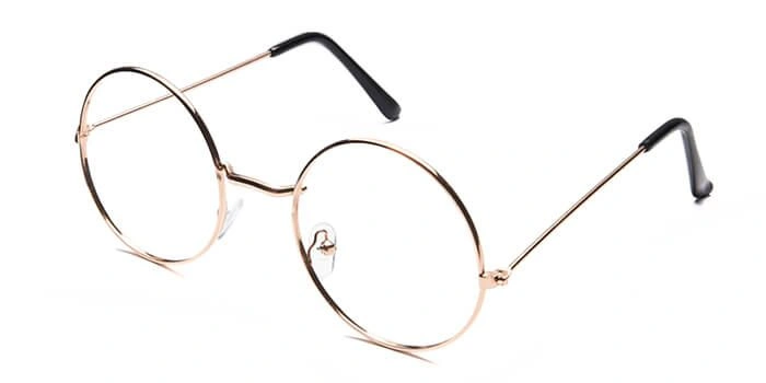 GRAVIATE by Coolwinks E25C6556 Glossy Gold Full Frame Round Eyeglasses for Men and Women-GOLD-1