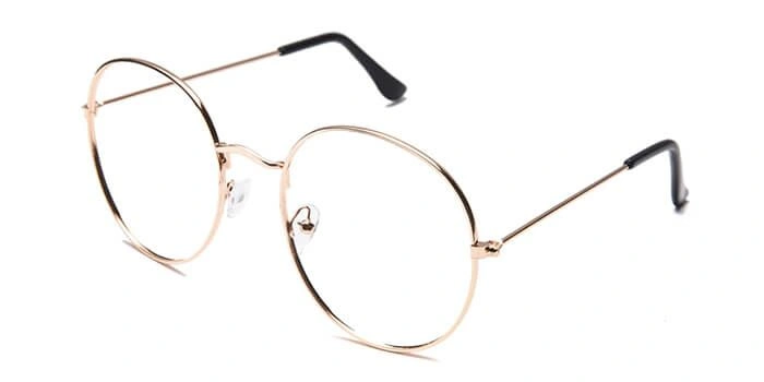 GRAVIATE by Coolwinks E25C6559 Glossy Gold Full Frame Round Eyeglasses for Men and Women-GOLD-1