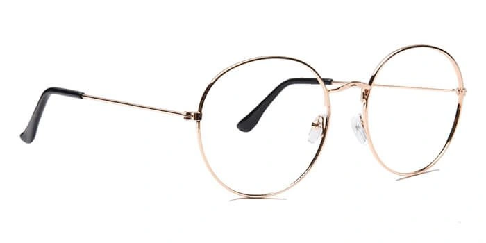 GRAVIATE by Coolwinks E25C6559 Glossy Gold Full Frame Round Eyeglasses for Men and Women-GOLD-2