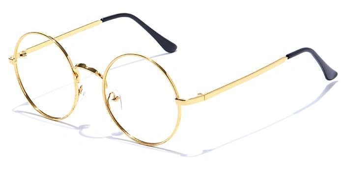 GRAVIATE by Coolwinks E25C7513 Glossy Gold Full Frame Round Eyeglasses for Men and Women-GOLD-1