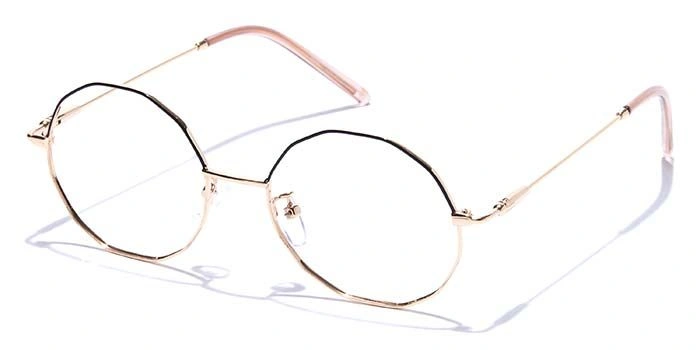 GRAVIATE by Coolwinks E25C7595 Glossy Gold Full Frame Round Eyeglasses for Men and Women-GOLD-1