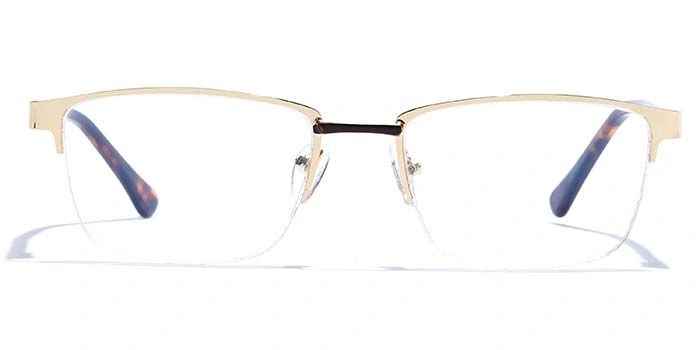 GRAVIATE by Coolwinks E25A6825 Glossy Half Frame Rectangle Eyeglasses for Men and Women-