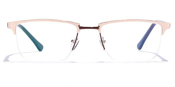 GRAVIATE by Coolwinks E25A6826 Glossy Half Frame Rectangle Eyeglasses for Men and Women-