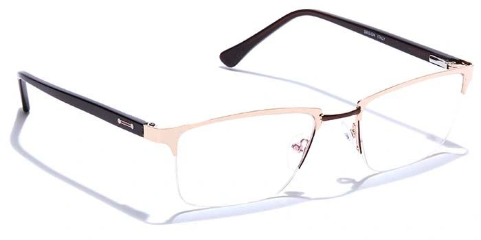 GRAVIATE by Coolwinks E25A6826 Glossy Half Frame Rectangle Eyeglasses for Men and Women-HALF-2