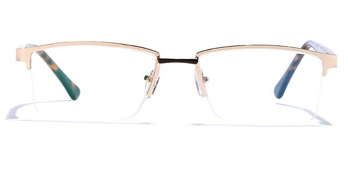 GRAVIATE by Coolwinks E25A6831 Glossy Half Frame Rectangle Eyeglasses for Men and Women-