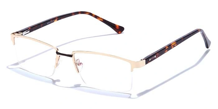 GRAVIATE by Coolwinks E25A6831 Glossy Half Frame Rectangle Eyeglasses for Men and Women-HALF-1