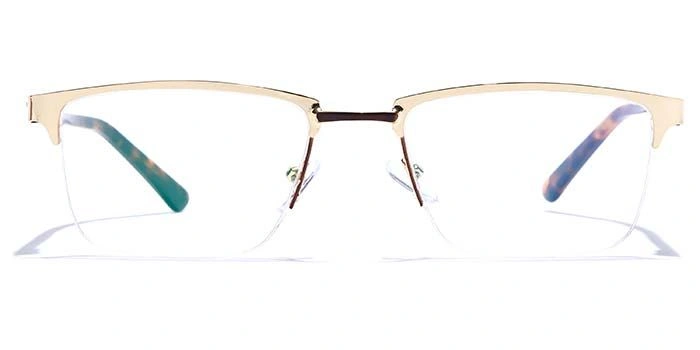 GRAVIATE by Coolwinks E25A6837 Glossy Half Frame Rectangle Eyeglasses for Men and Women-