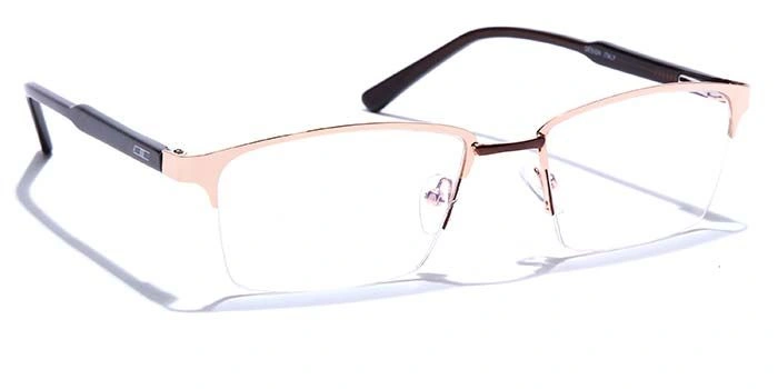 GRAVIATE by Coolwinks E25A6838 Glossy Half Frame Rectangle Eyeglasses for Men and Women-HALF-2