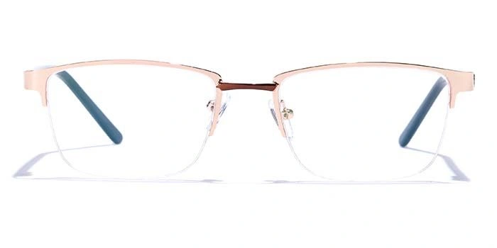 GRAVIATE by Coolwinks E25A6844 Glossy Half Frame Rectangle Eyeglasses for Men and Women-