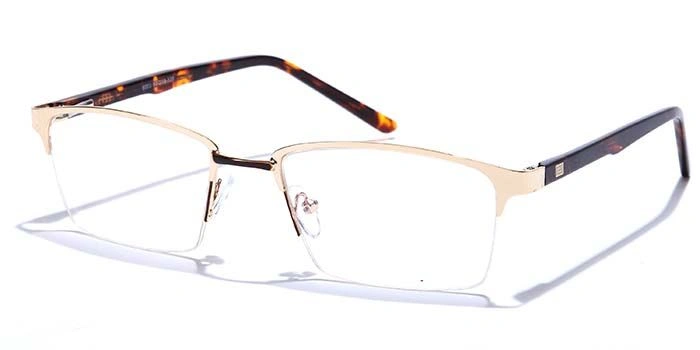 GRAVIATE by Coolwinks E25A6849 Glossy Half Frame Rectangle Eyeglasses for Men and Women-HALF-1