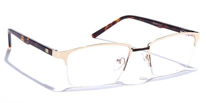 GRAVIATE by Coolwinks E25A6849 Glossy Half Frame Rectangle Eyeglasses for Men and Women-HALF-2