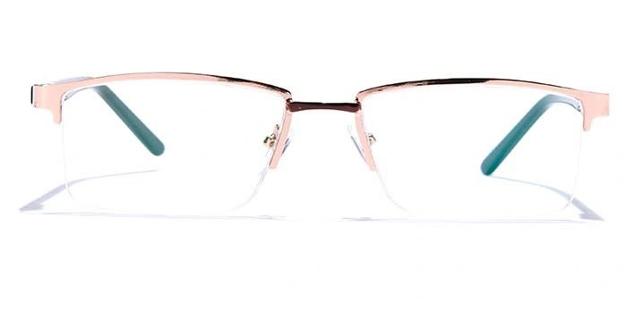 GRAVIATE by Coolwinks E25A6850 Glossy Half Frame Rectangle Eyeglasses for Men and Women-