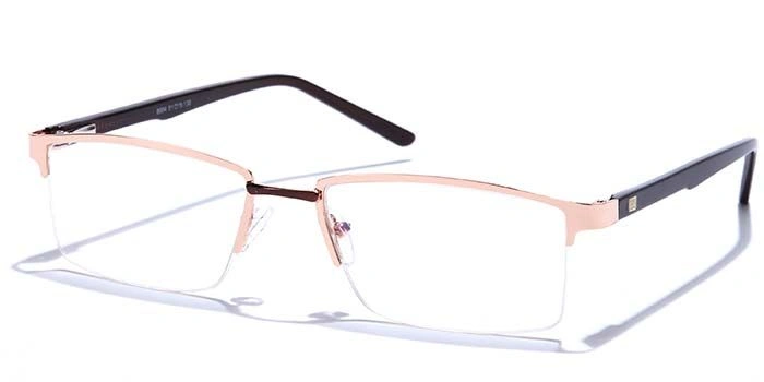 GRAVIATE by Coolwinks E25A6850 Glossy Half Frame Rectangle Eyeglasses for Men and Women-HALF-1