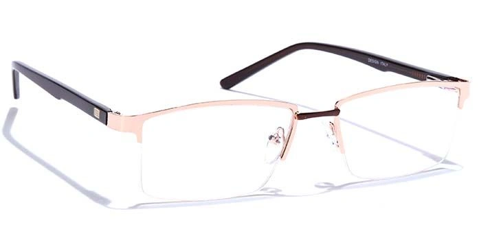 GRAVIATE by Coolwinks E25A6850 Glossy Half Frame Rectangle Eyeglasses for Men and Women-HALF-2