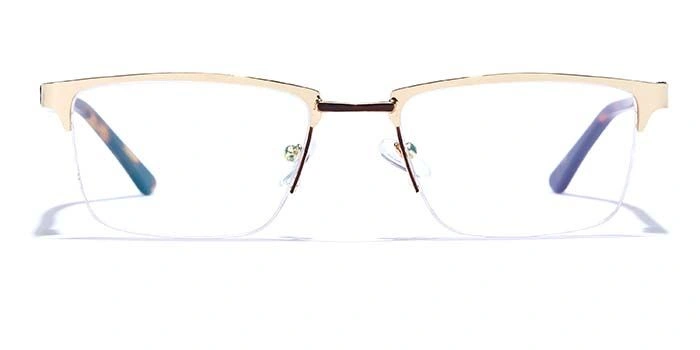 GRAVIATE by Coolwinks E25A6877 Glossy Half Frame Rectangle Eyeglasses for Men and Women-