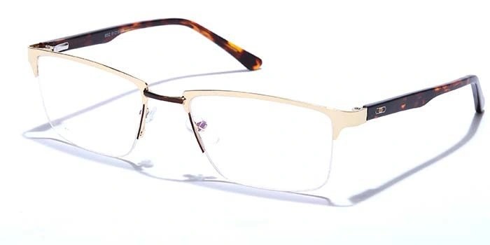 GRAVIATE by Coolwinks E25A6877 Glossy Half Frame Rectangle Eyeglasses for Men and Women-HALF-1