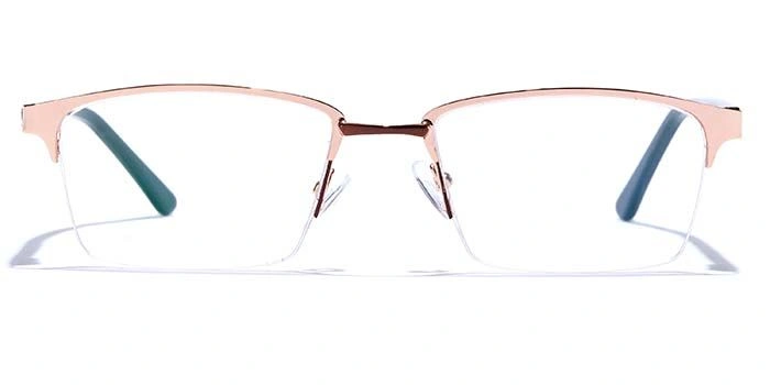 GRAVIATE by Coolwinks E25A6878 Glossy Half Frame Rectangle Eyeglasses for Men and Women-