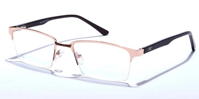 GRAVIATE by Coolwinks E25A6878 Glossy Half Frame Rectangle Eyeglasses for Men and Women-HALF-1