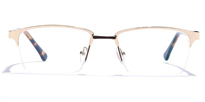 GRAVIATE by Coolwinks E25B6829 Glossy Half Frame Rectangle Eyeglasses for Men and Women-