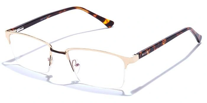 GRAVIATE by Coolwinks E25B6829 Glossy Half Frame Rectangle Eyeglasses for Men and Women-HALF-1