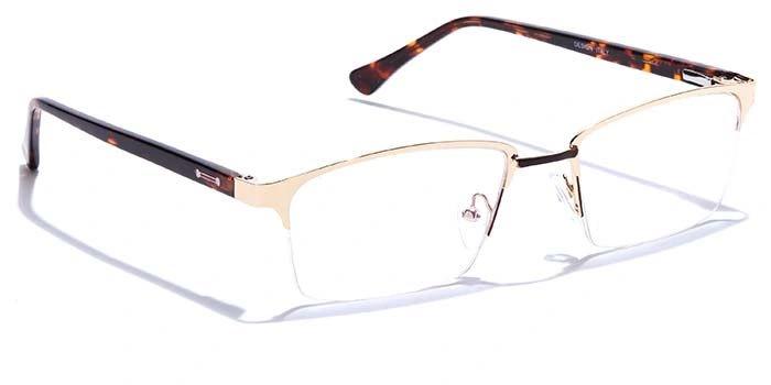 GRAVIATE by Coolwinks E25B6829 Glossy Half Frame Rectangle Eyeglasses for Men and Women-HALF-2