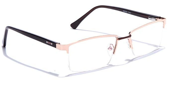 GRAVIATE by Coolwinks E25B6830 Glossy Half Frame Rectangle Eyeglasses for Men and Women-HALF-2