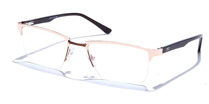 GRAVIATE by Coolwinks E25B6836 Glossy Half Frame Rectangle Eyeglasses for Men and Women-HALF-1