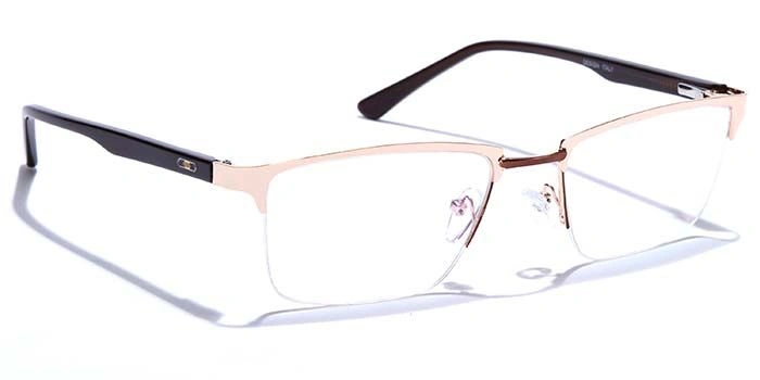 GRAVIATE by Coolwinks E25B6836 Glossy Half Frame Rectangle Eyeglasses for Men and Women-HALF-2