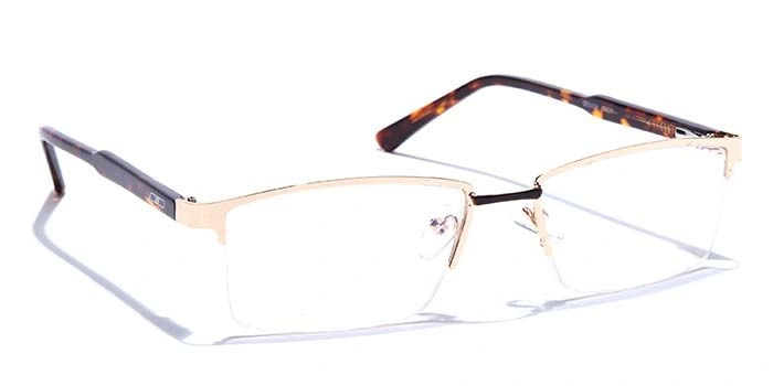 GRAVIATE by Coolwinks E25B6841 Glossy Half Frame Rectangle Eyeglasses for Men and Women-HALF-2