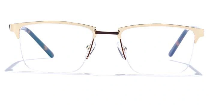 GRAVIATE by Coolwinks E25B6847 Glossy Half Frame Rectangle Eyeglasses for Men and Women-