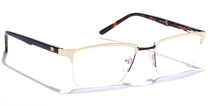 GRAVIATE by Coolwinks E25B6847 Glossy Half Frame Rectangle Eyeglasses for Men and Women-HALF-2