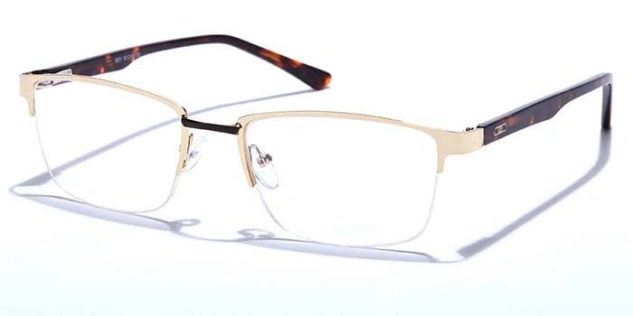 GRAVIATE by Coolwinks E25B6875 Glossy Half Frame Rectangle Eyeglasses for Men and Women-HALF-1