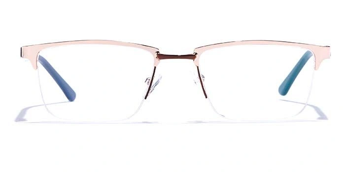 GRAVIATE by Coolwinks E25B6876 Glossy Half Frame Rectangle Eyeglasses for Men and Women-