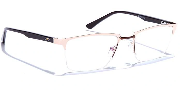 GRAVIATE by Coolwinks E25B6876 Glossy Half Frame Rectangle Eyeglasses for Men and Women-HALF-2